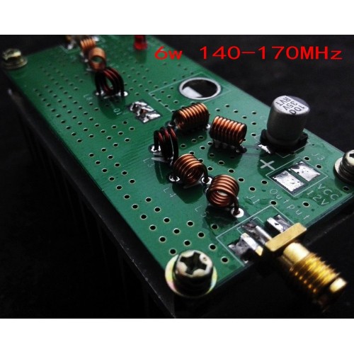 6w 140m 170mhz Vhf Power Amplifier With Heat Sink For Fm Transmitter For Rf Transmitter Ideal For Hackrf