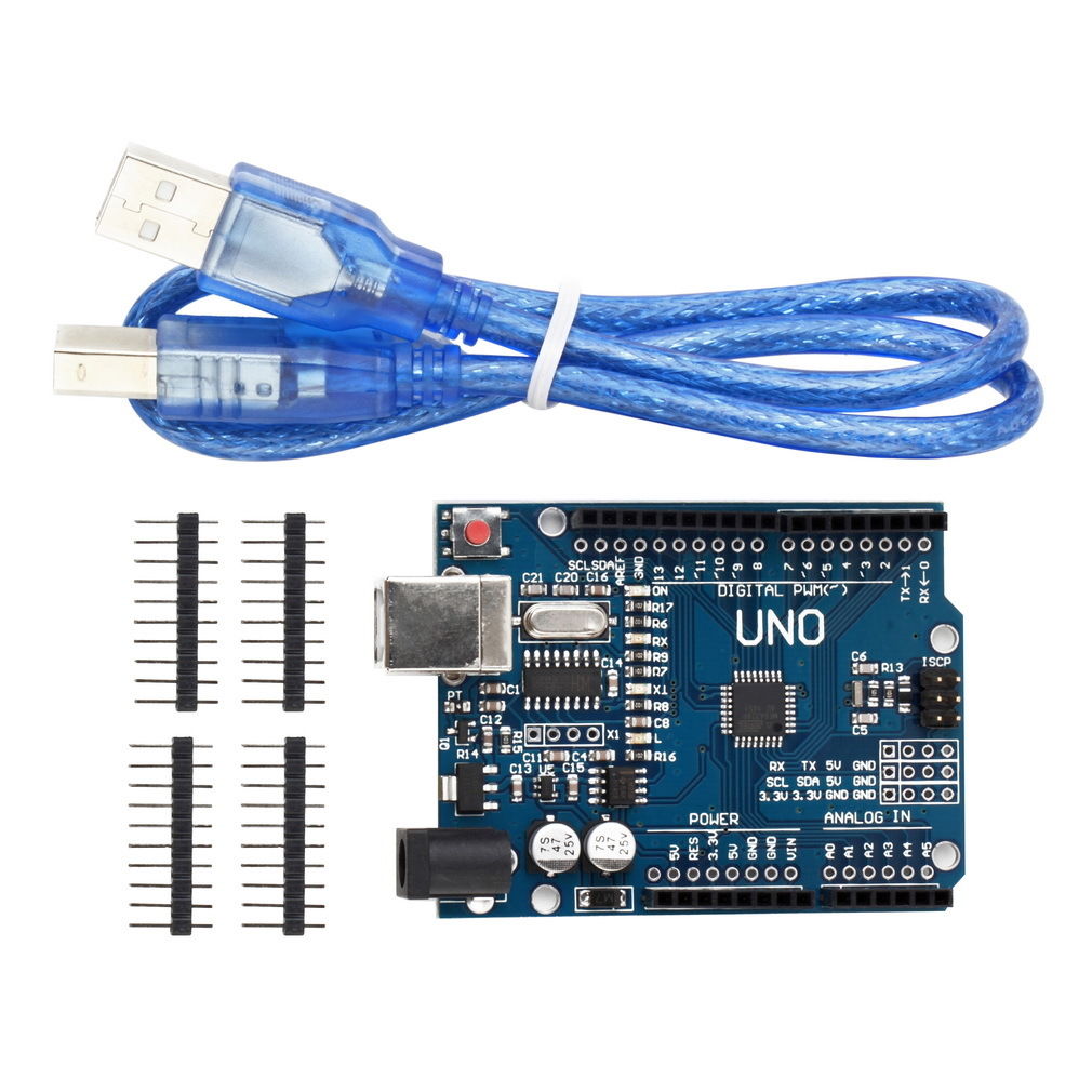 ARDUINO UNO R3 CHIP ORIGINAL ATMEGA 328P + CABLE USB