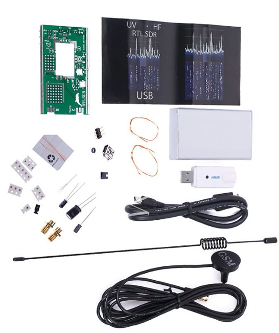 Nrpfell 100Khz-1.7Ghz Pleine Bande UV Hf Rtl-Sdr USB Tuner Receveur R820T 8232 Radioamateur 