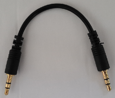 Gold Plated 3.5mm 1/8" Aux Male To Male Plug Audio Stereo Headphone Cable 17cm