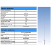 10M Band 27-28Mhz HAM and CB long distance Aluminum base station Antenna 6.4M long