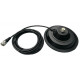150mm Magnetic antenna Mount with SO239 Antenna connector and PL259 on coaxial cable