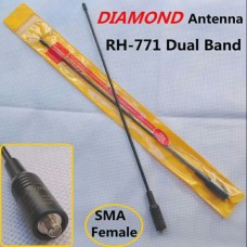 Dual Band VHF / UHF Antenna Diamond RA771 SMA FM for Baofeng UV5RA (39CM long) 2.15 dB/3.0 dB