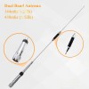 Dual band heavy duty mobile antenna 144 and 430 Mhz Gain 3 and 5.5 db, 200 watt power maximum. NO-7800A (SO239)