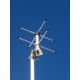 Turnstile crossed dipole antenna for 430 - 440Mhz (70cm)
