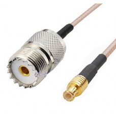 20CM (8inch)  RF coaxial pigtail cable UHF SO239 SO-239 female to MCX male RG316