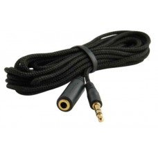 3.5mm Stereo Audio Nylon Headphone Cable Extension Cord Male to Female