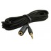 3.5mm Stereo Audio Nylon Headphone Cable Extension Cord Male to Female