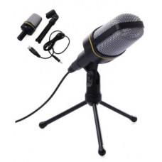 SF-920 Microphone Computer Condenser Studio Mic 3.5mm Plug & Play for PC Desktop Laptop