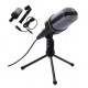 SF-920 Microphone Computer Condenser Studio Mic 3.5mm Plug & Play for PC Desktop Laptop