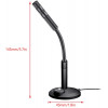 Mini Stand Desktop USB Microphone 360 Degree Mic for Desktop PC Laptop Computer