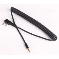 2Pin K Head To 3.5MM Audio Cable for Kenwood TYT for Baofeng UV5R 888S Walkie Talkie CW key
