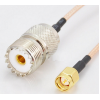 14CM RF coaxial pigtail cable UHF SO239 SO-239 female to SMA male RG316