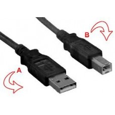 USB cable USB type A to USB type B 1.8m