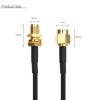 RP-SMA Male to RP-SMA Female Adapter Pigtail Coaxial Extension Cable RG174 (9M)