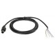 2m 6-Way Male Moulded Plug to Free End Black DIN Cable Assembly (Mini DIN)