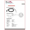 2m 6-Way Male Moulded Plug to Free End Black DIN Cable Assembly (Mini DIN)