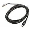 2m 8-Way Male Moulded Plug to Free End Black DIN Cable Assembly (Mini DIN)