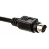 2m 8-Way Male Moulded Plug to Free End Black DIN Cable Assembly (Mini DIN)