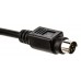 2m 8-Way Male Moulded Plug to Free End Black DIN Cable Assembly (Mini DIN)