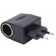 12V 500mA 6W EU Plug Car Cigarette Lighter Power Adapter charger AC 220V