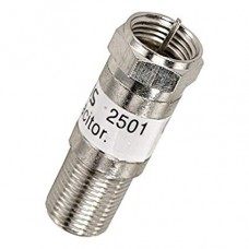 QO-100 IF DC Blocker F male to female adapter, connector