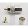 MCX Plug Male to TV Jack Female Adapter Straight