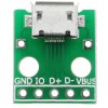 Micro USB to DIP Adapter 5pin female connector B type pcb converter