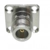 Connector N female jack 4-hole 25.4mm flange solder panel mount straight RF Coaxial Adapter