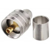 PL259 Crimp connector for lm400 and RG213