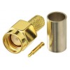 SMA Male Plug RF Coax Connector Crimp for RG58 RG142 RG400 LMR195 Cable SMA Connector