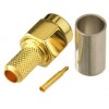 SMA Male Plug RF Coax Connector Crimp for RG58 RG142 RG400 LMR195 Cable SMA Connector