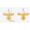 SMA Female Jack 2 Hole Flange PTFE Solder Panel Mount RF Connector