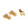 Connector SMA female jack solder PCB mount partial foot straight 5.08mm 