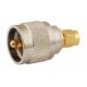 1Pcs SMA Male to UHF PL259 Male Plug RF Coaxial Adapter Connector 