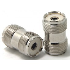 UHF SO-239 Female to UHF SO-239 Female Coaxial Adapter Connector, Coupler, Barrel, Joiner for CB Ham Radio Antenna