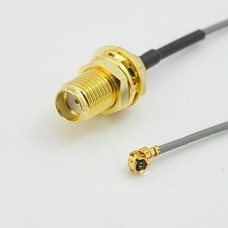 IPX U.fl 1.13mm to SMA female jack bulkhead pigtail 30CM