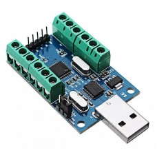 USB Interface 10 Channel 12Bit AD Sampling Data Acquisition STM32 UART Communication ADC Module.