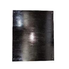 Steel base plate 580 x 480 x 230mm 3mm Black with four holes in corner