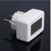 LCD Digital Voltmeter 80-300V AC EURO 2 Round Plug