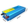 Pure Sine Wave inverter 1500W avg 3000W peak DC 12V TO AC 220V (LCD DISPLAY) 