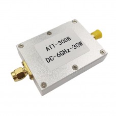 SMA Female + SMA Male DC-6GHz 30W 30DB RF Attenuator fixed Attenuator for Power Meter Spectrum Analyzer