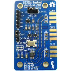 Si5351A Breakout Board with crystal reference oscillator (8 kHz to 160 MHz) 3 outputs