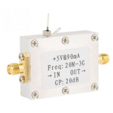 20M-3GHz Wideband RF Signal Amplifier Broadband Module Gain 20dBm