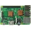 The Raspberry Pi 3 Model B is the third generation Raspberry Pi with a 64-bit 1.2GHz quad-core processor, 1GB of RAM, Wi-Fi (b/g/n), and Bluetooth 4.1