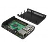 The Raspberry Pi 3 Model B is the third generation Raspberry Pi with a 64-bit 1.2GHz quad-core processor, 1GB of RAM, Wi-Fi (b/g/n), and Bluetooth 4.1