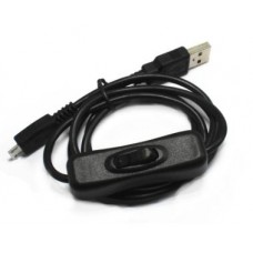 Raspberry Pi Power Cable with switch ON/OFF button Micro USB charging cable