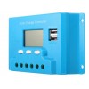 10A 20A 30A LCD PWM Solar Panel Charge Controller Battery Regulator 12V/24V with Dual USB