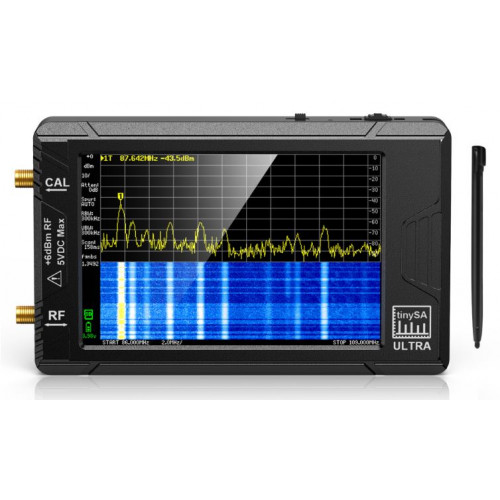 thumbnail image 2 of TinySA ULTRA 4" Spectrum Analyzer – 100kHz-5.4GHz, LCD, USB-C, Micro SD 2 of 2