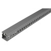Grey Slotted Narrow Trunking 25 x 25mm x 2m